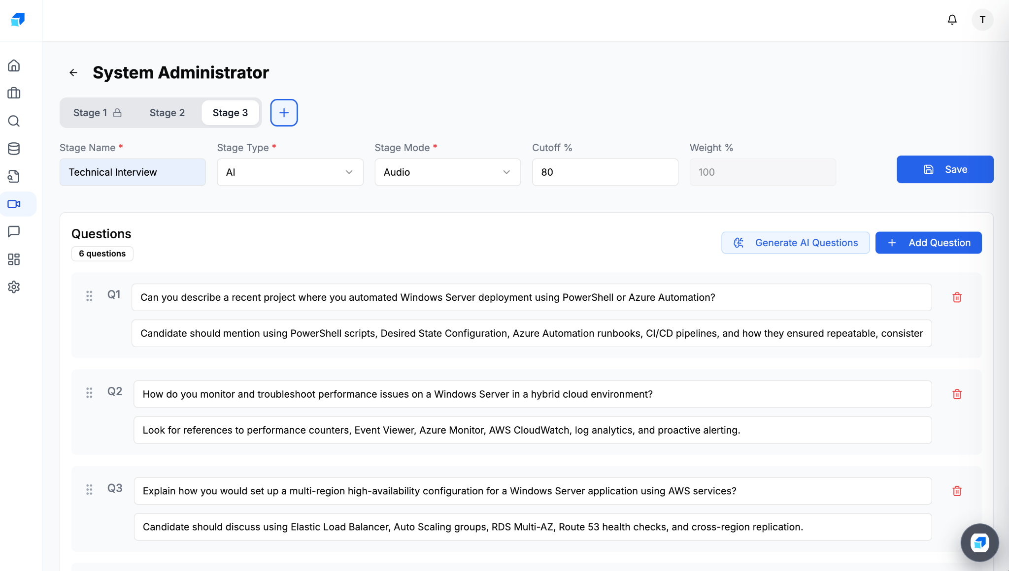 Interviews screenshot 1