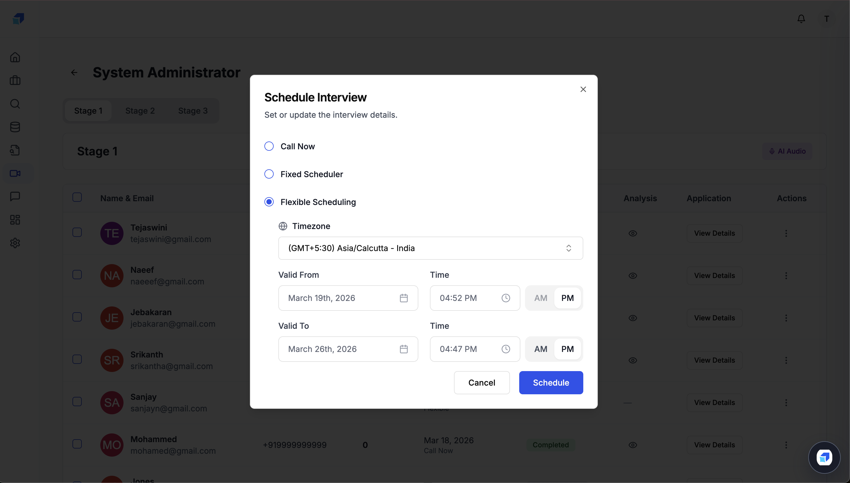 Interviews screenshot 2